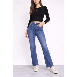 Madewell Cali Demi Boot Cut Jeans Size 29 Medium Wash Stretch Denim